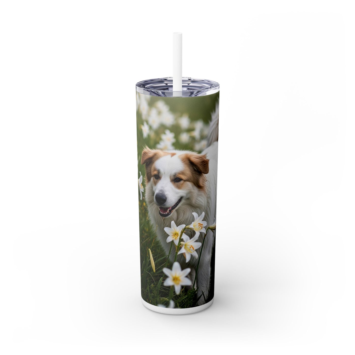 Pyrenean Shepherd Tumbler with Straw, 20oz