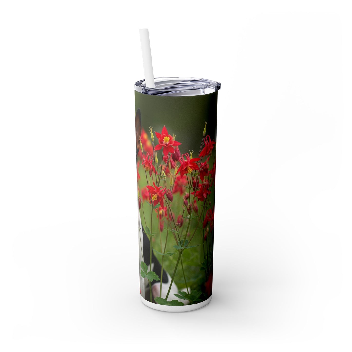 Toy Fox Terrier Tumbler with Straw, 20oz
