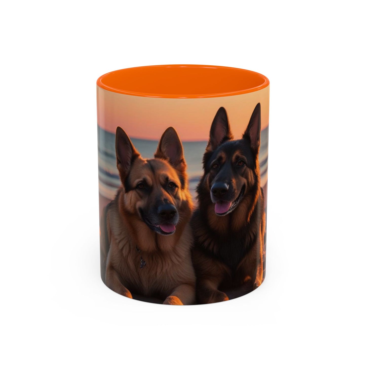 German Shepherd Love Accent Coffee Mug - Perfect Gift for Dog Lovers