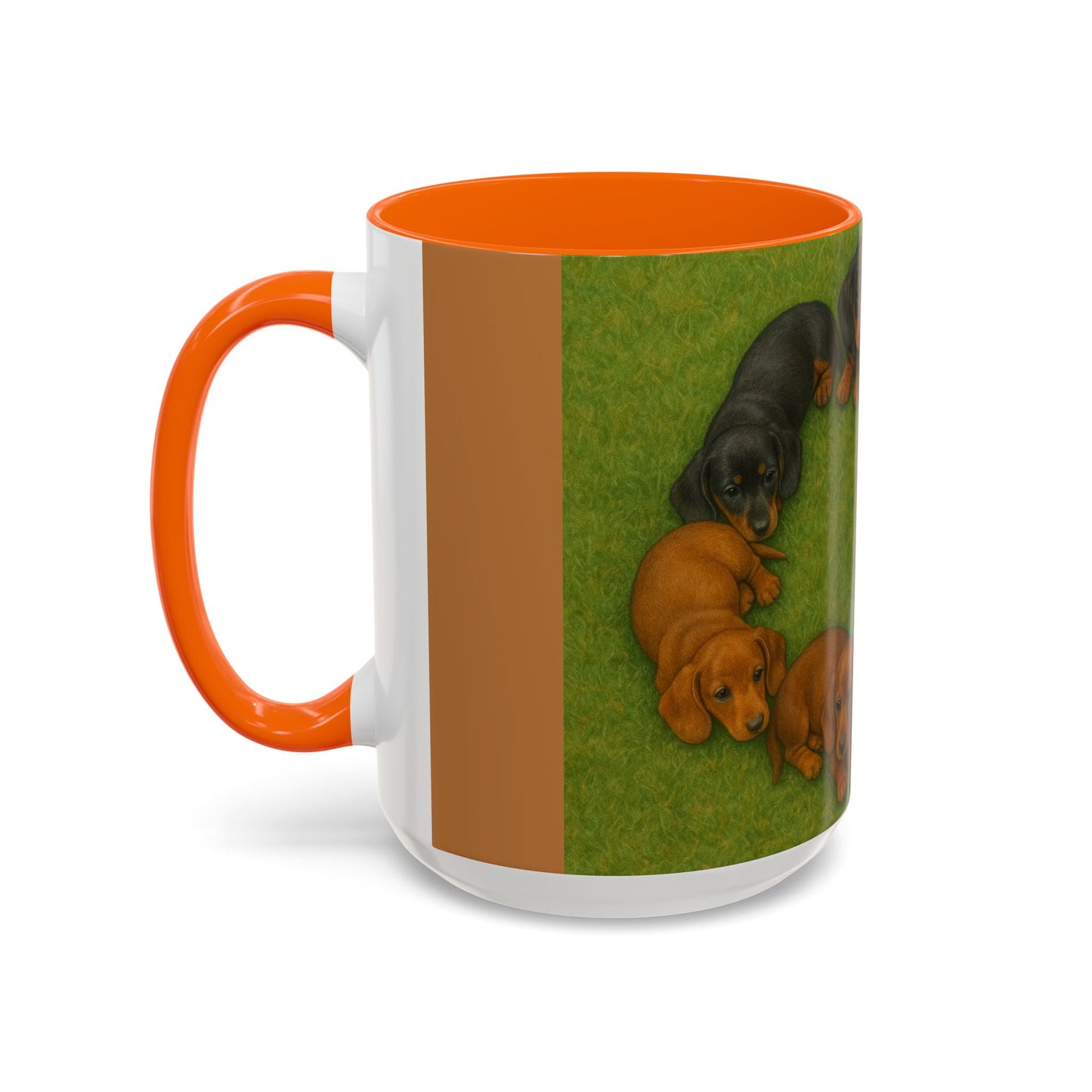 Dachshund puppies Accent Coffee Mug - Perfect Gift for Dog Lovers