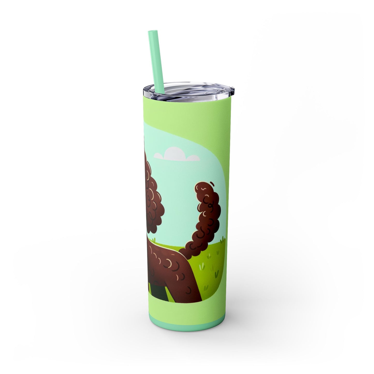 Irish Water Spaniel Tumbler with Straw, 20oz