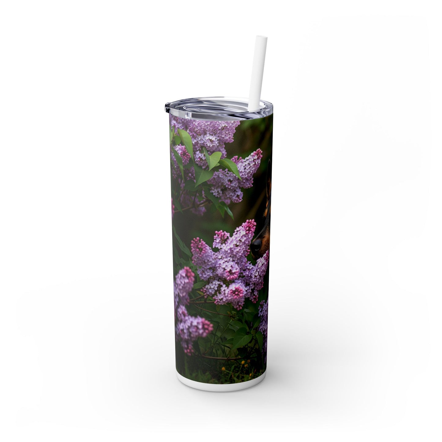 Mudi Skinny Tumbler with Straw, 20oz