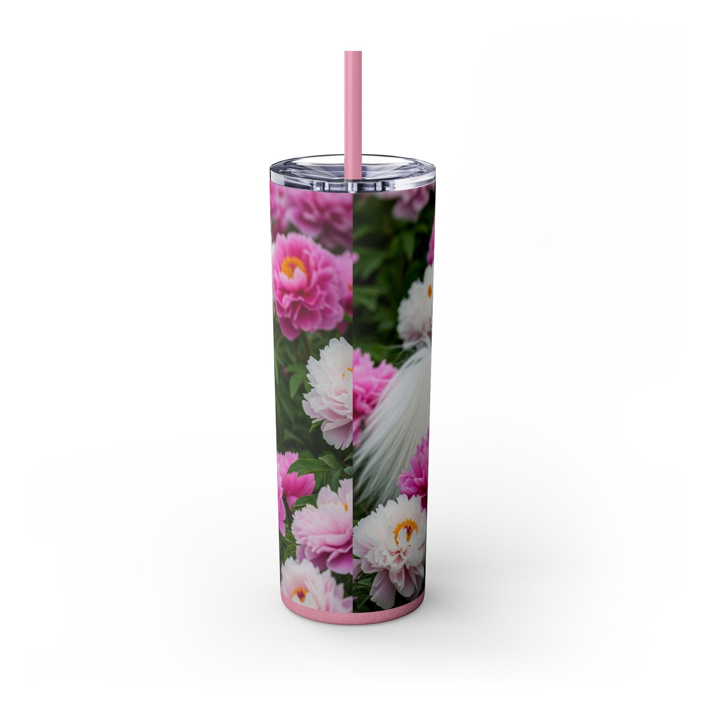 Tibetan Spaniel Tumbler with Straw, 20oz