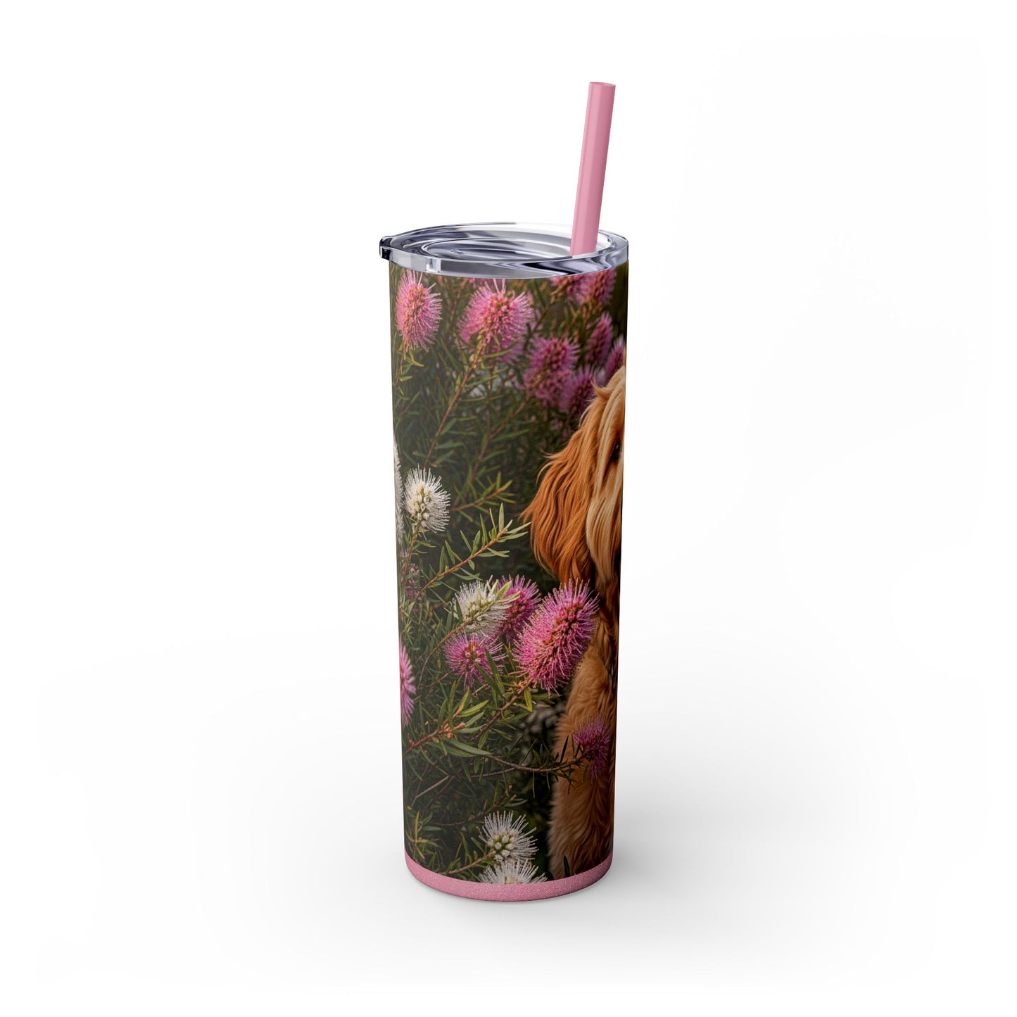 Goldendoodle Tumbler with Straw, 20oz