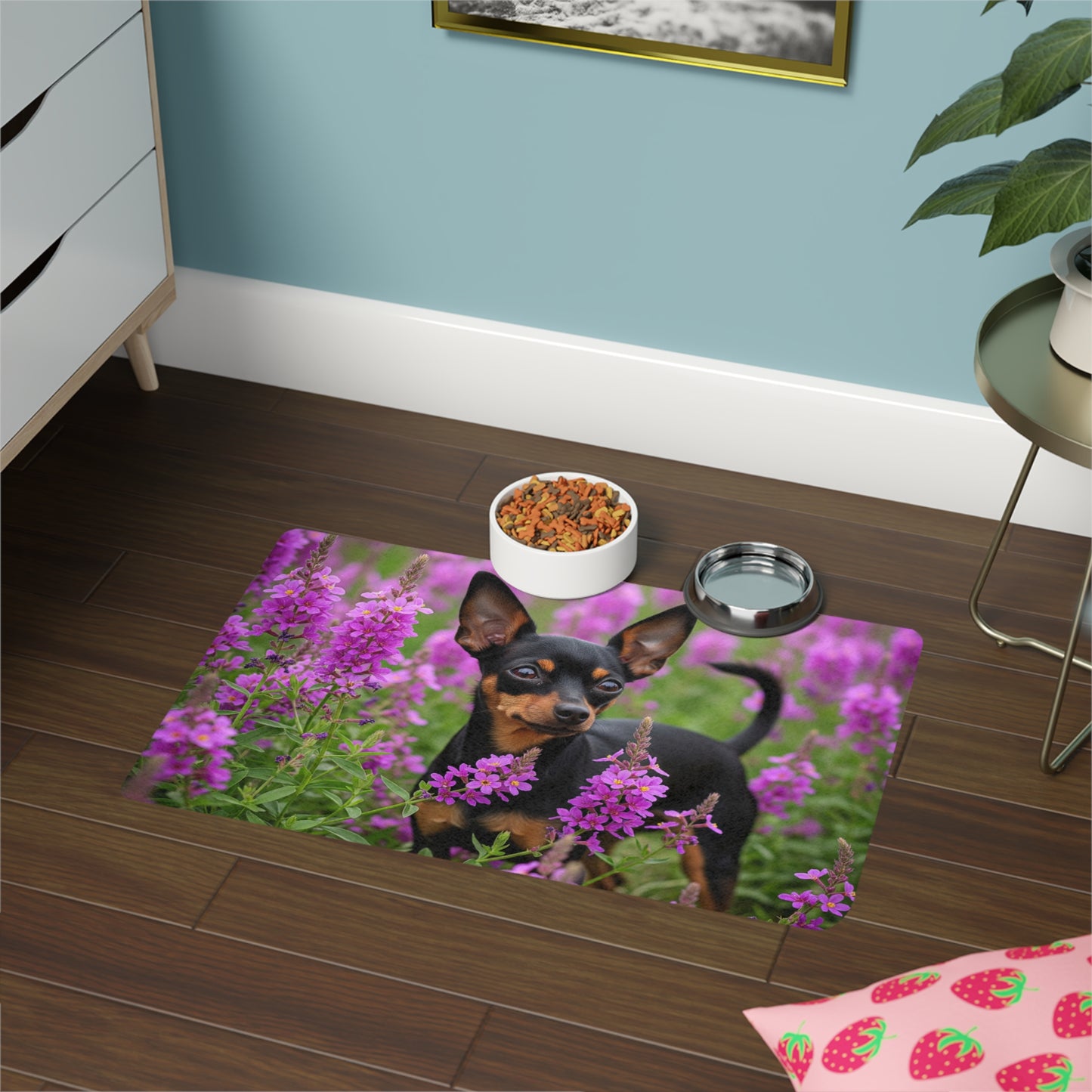 Pet Food Mat (12x18) - English Toy Terrier