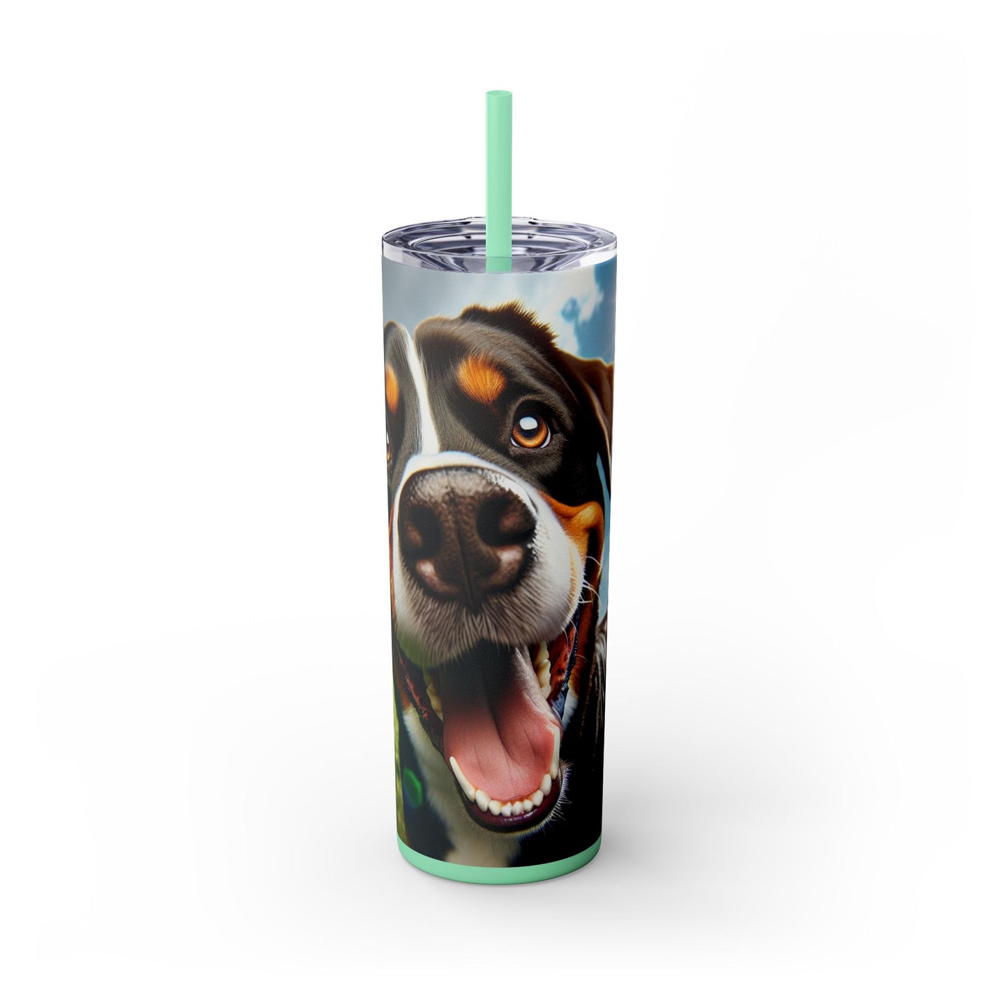 Greater Swiss Mountain Dog Tumbler with Straw, 20oz