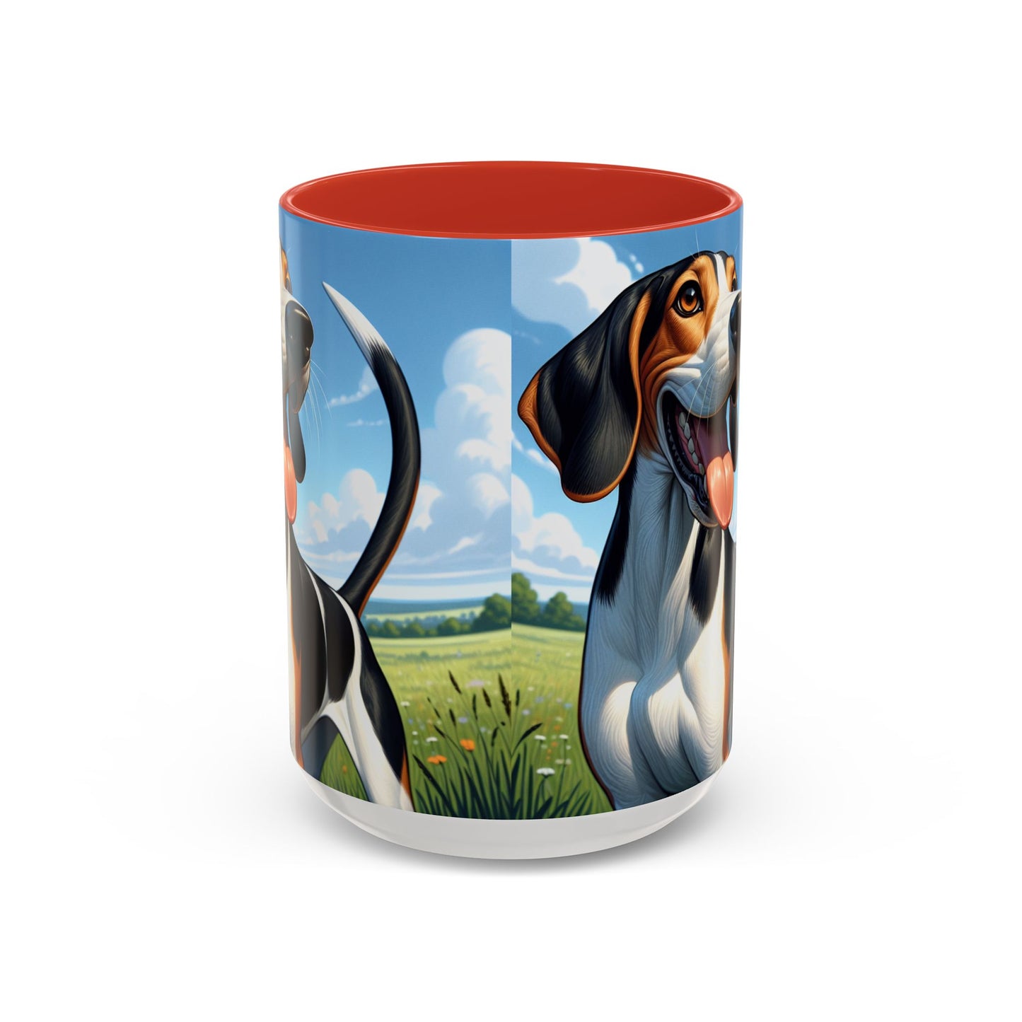 Treeing Walker Coonhound Accent Coffee Mug - Perfect Gift for Dog Lovers