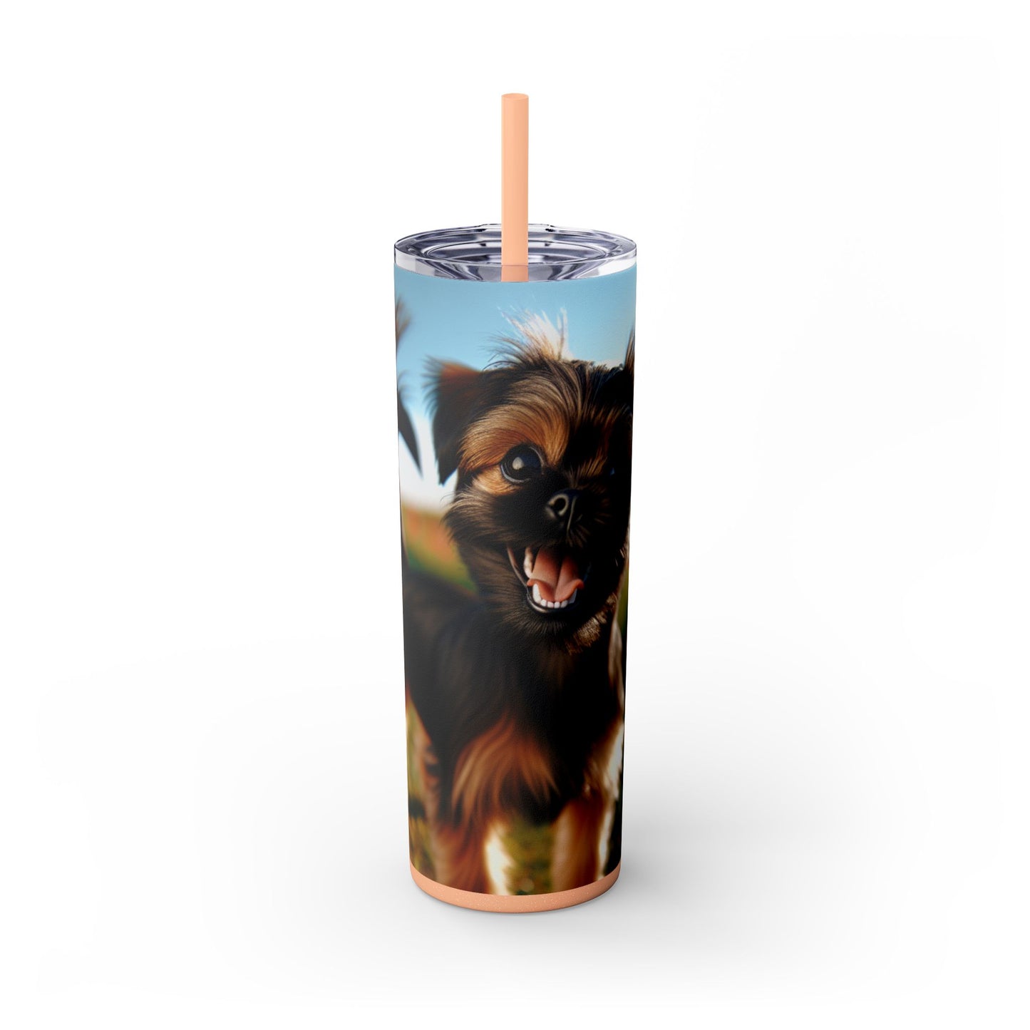 Griffon Bruxellois Tumbler with Straw, 20oz
