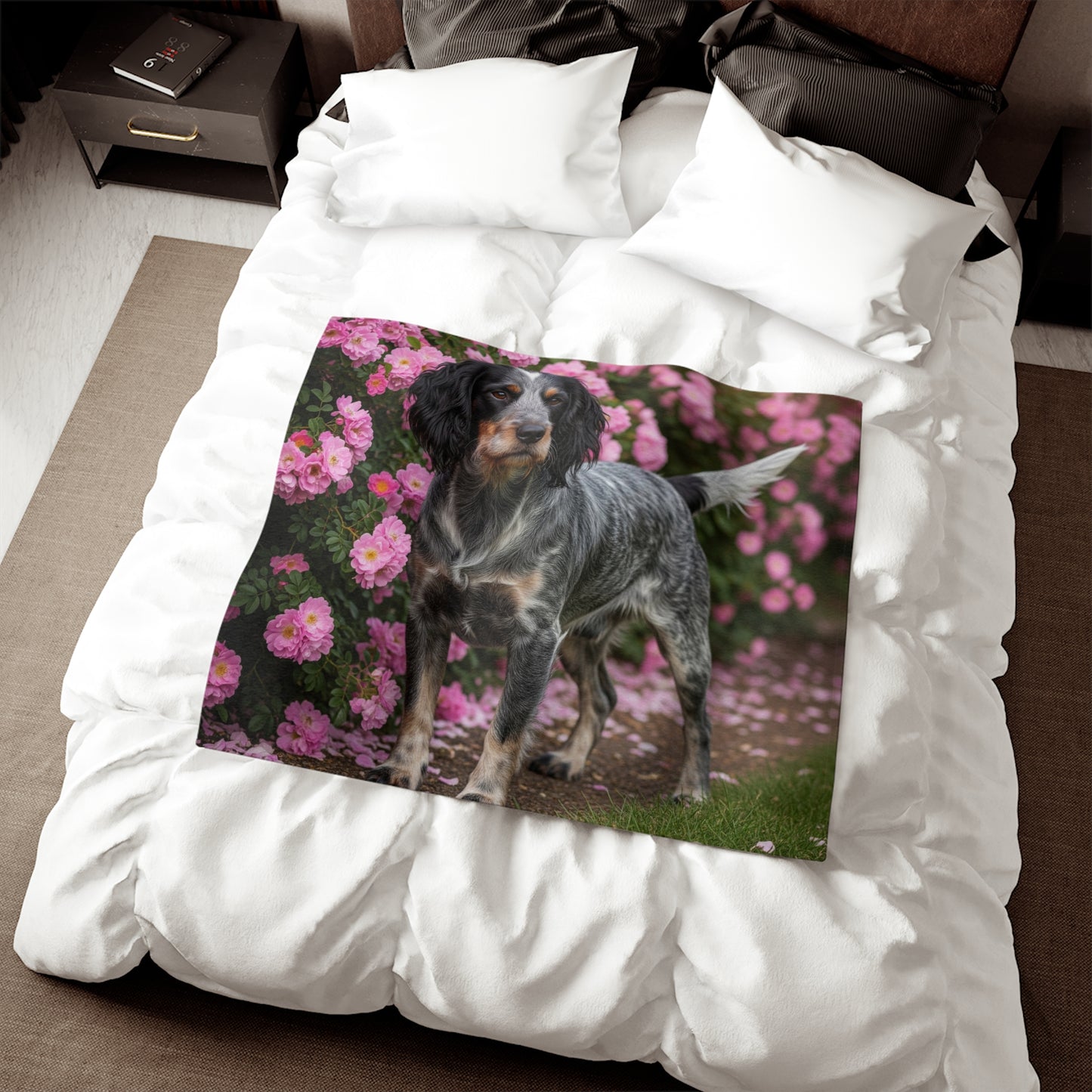 Blue Picardy Spaniel Sweatshirt Blanket