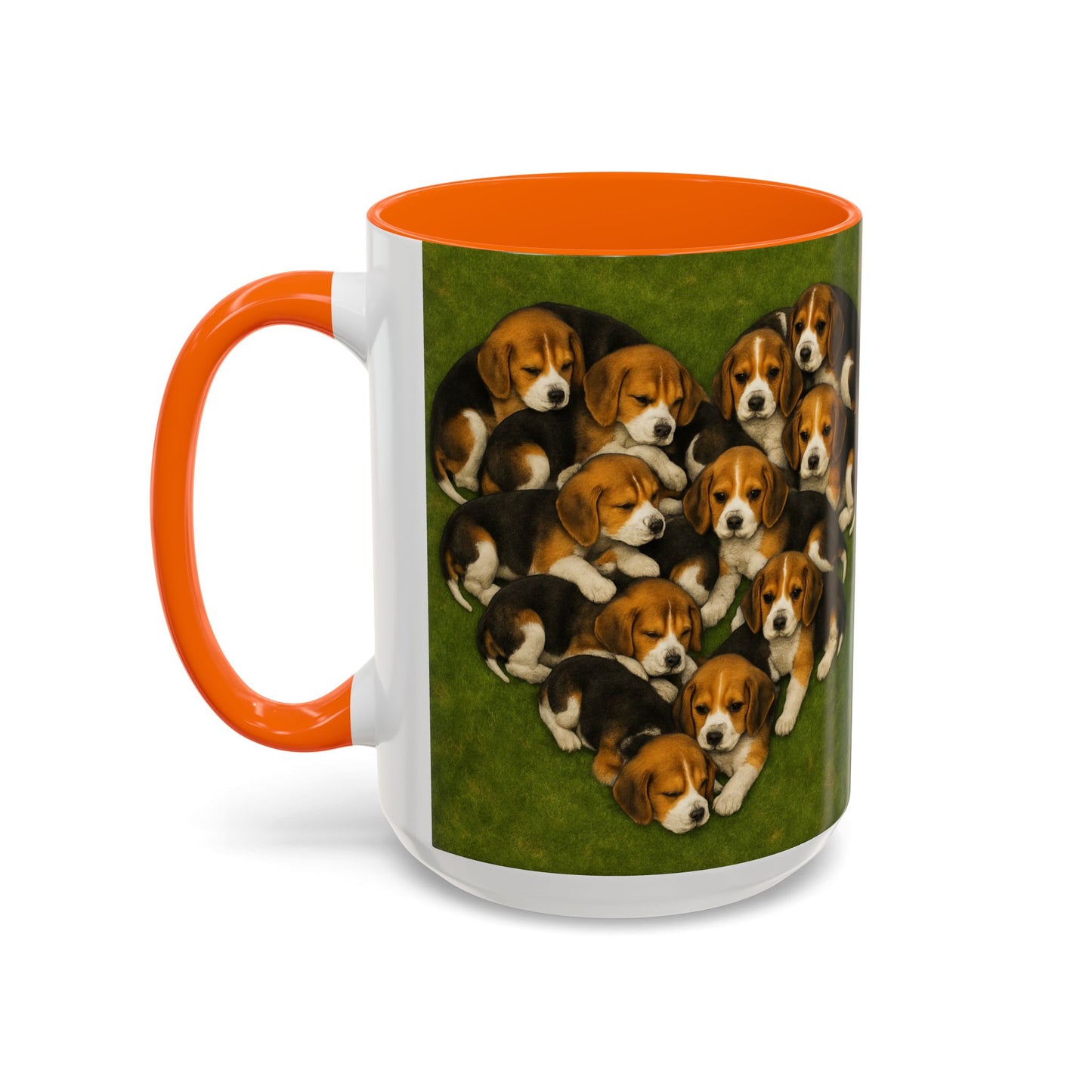 Beagle puppies Accent Coffee Mug - Perfect Gift for Dog Lovers