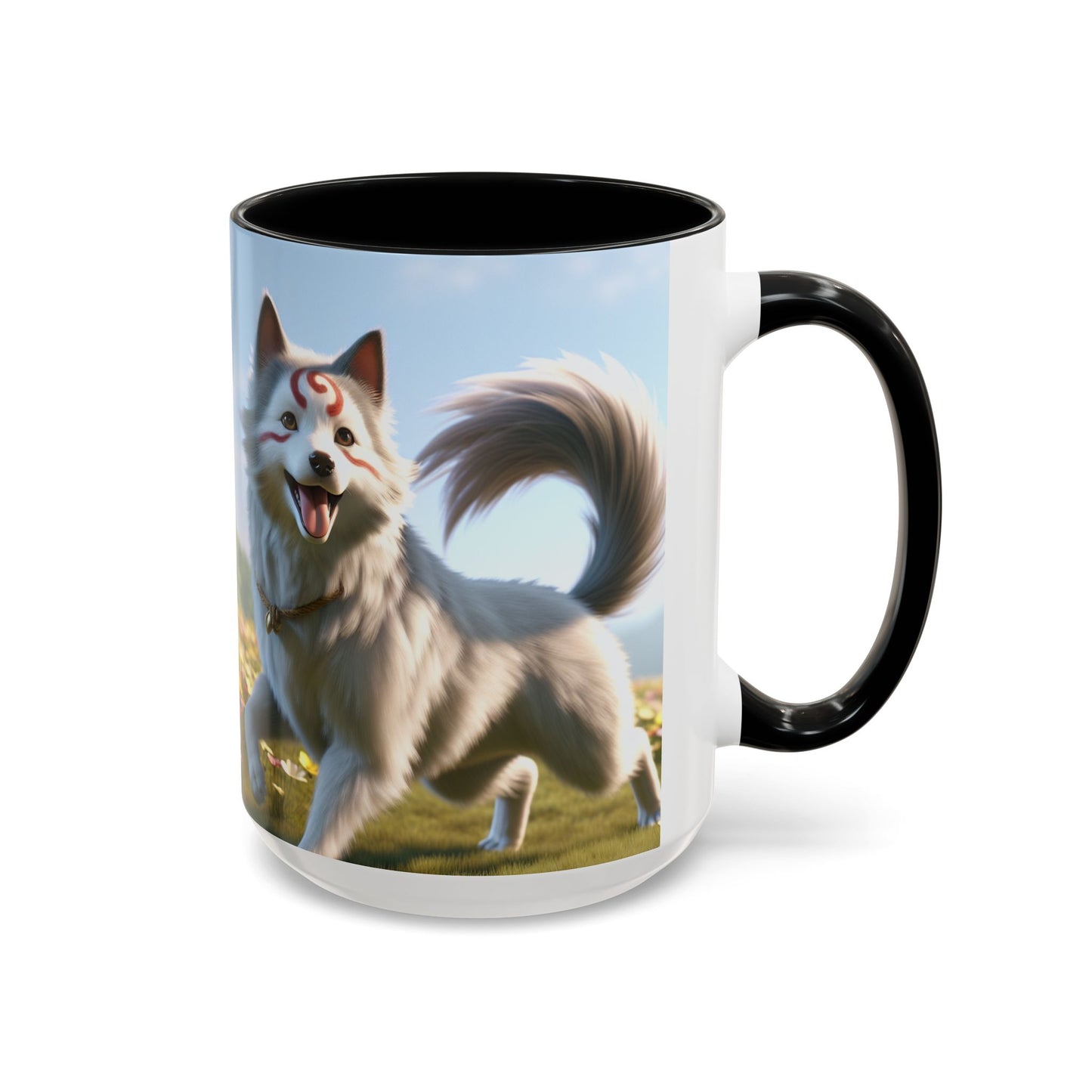 Cadabomb Okami Accent Coffee Mug - Perfect Gift for Dog Lovers