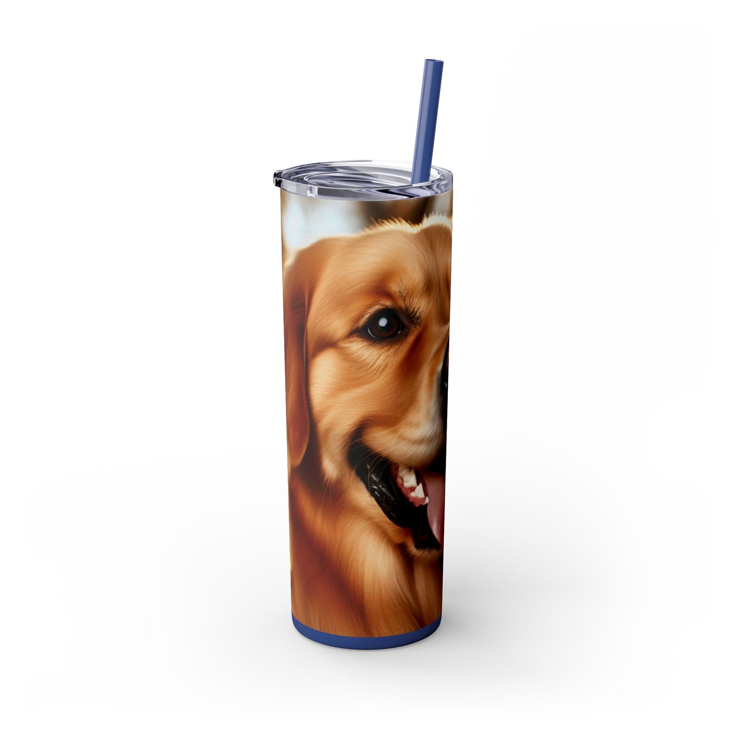 Golden Retriever Tumbler with Straw, 20oz