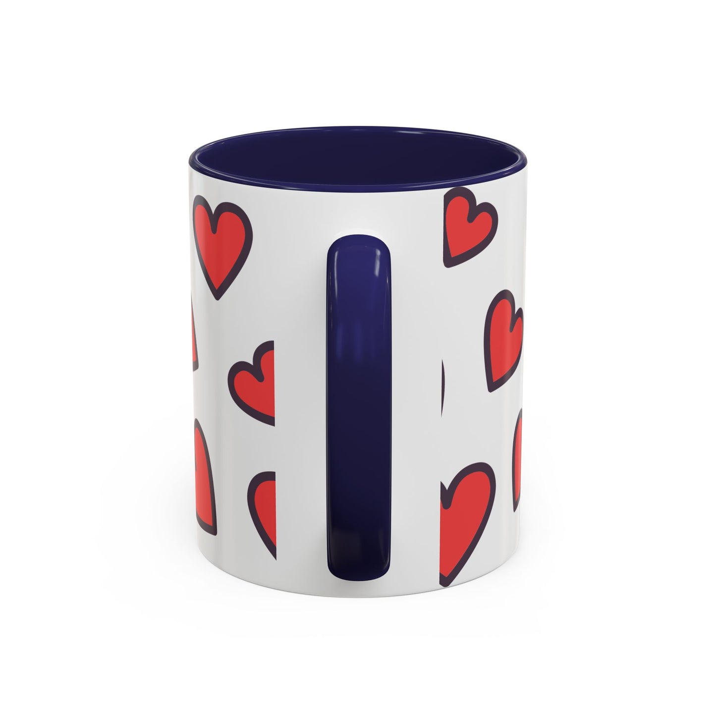 Hearts Accent Coffee Mug - Perfect Gift for Dog Lovers