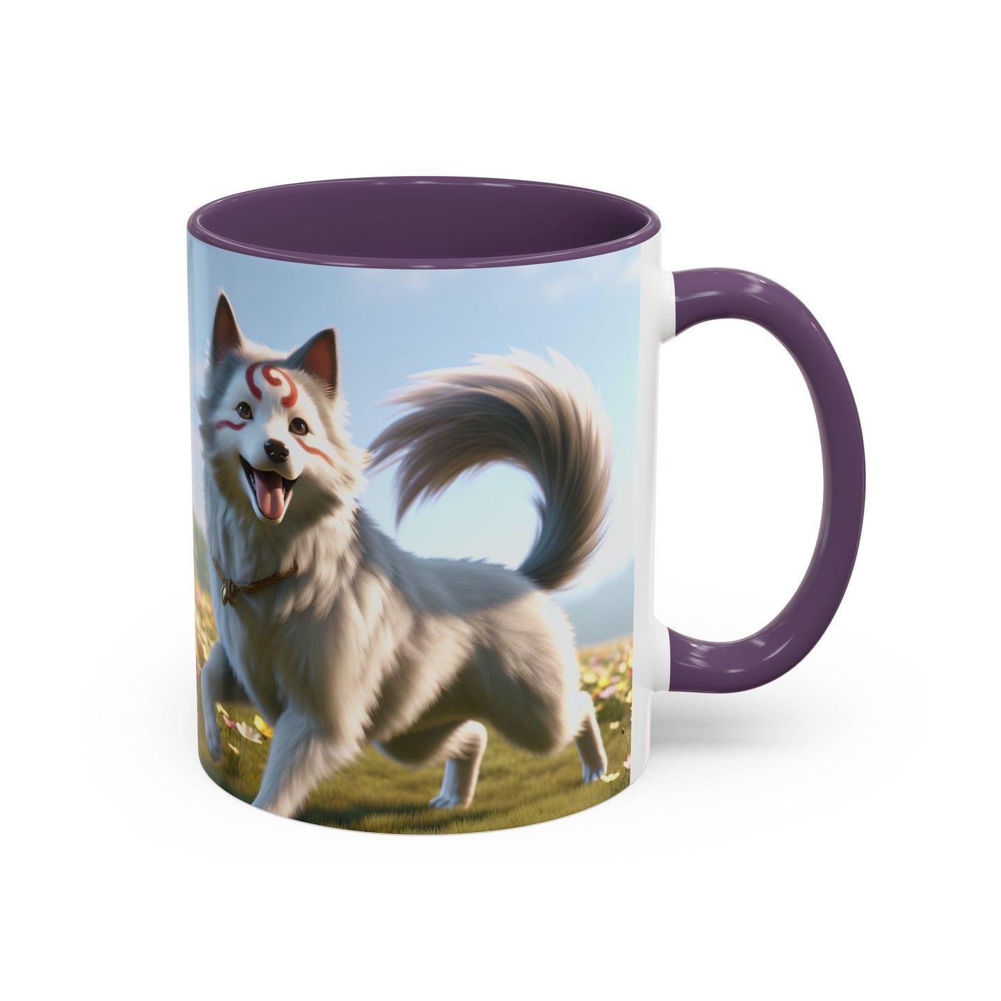 Cadabomb Okami Accent Coffee Mug - Perfect Gift for Dog Lovers