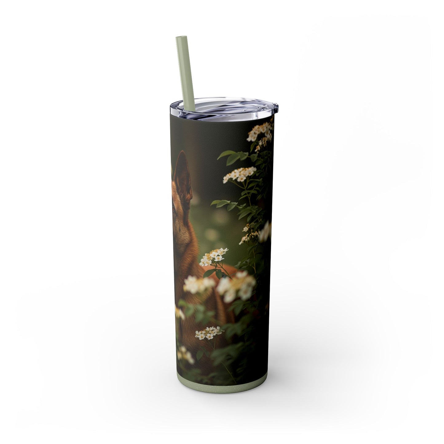 Belgian Shepherd Dog Laekenois Tumbler with Straw, 20oz