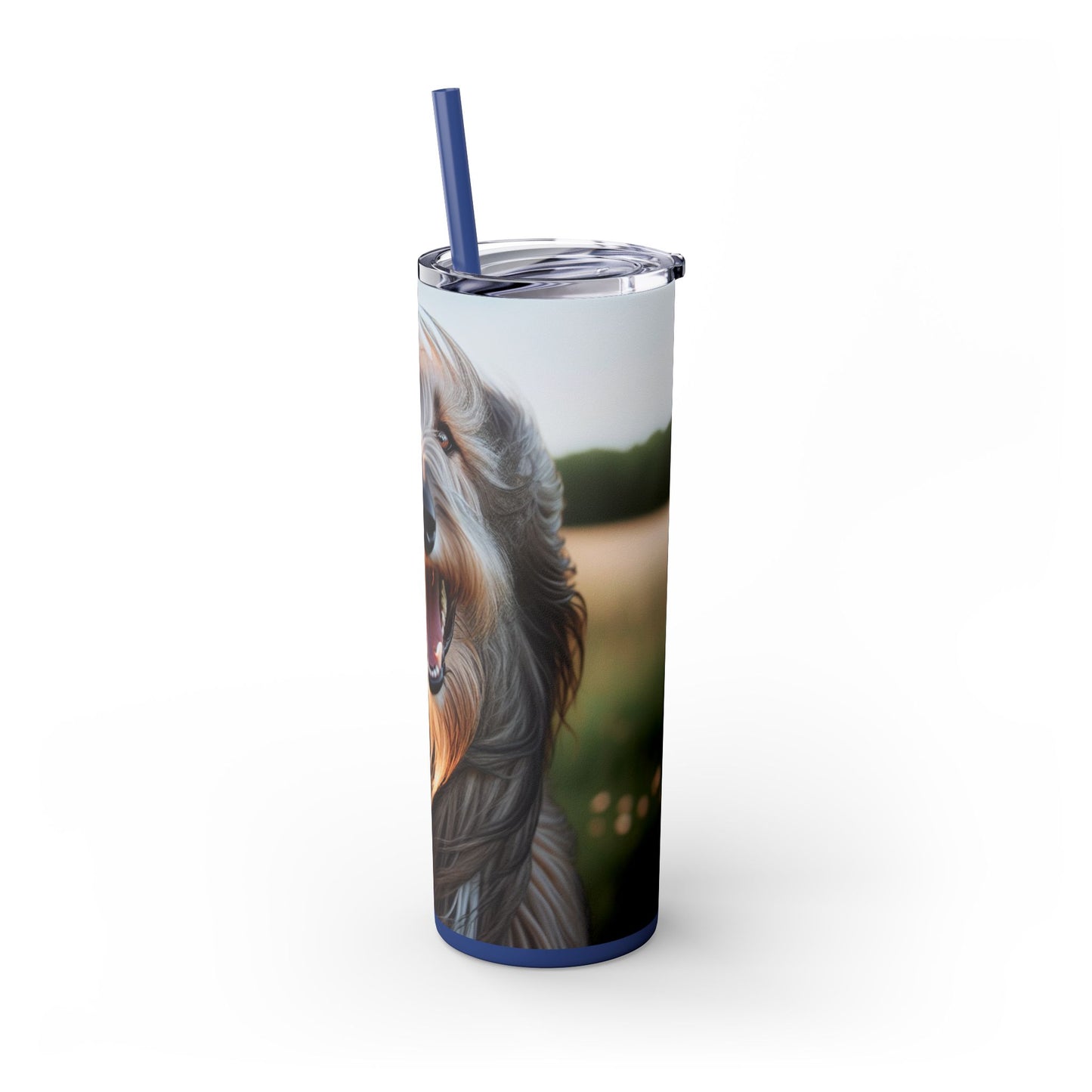 Scottish Deerhound Tumbler with Straw, 20oz