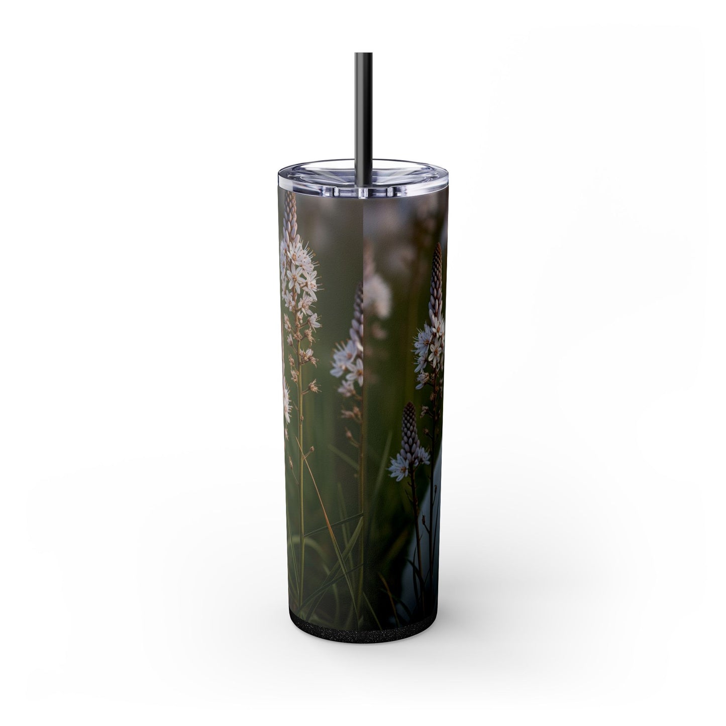 West Highland White Terrier Skinny Tumbler with Straw, 20oz