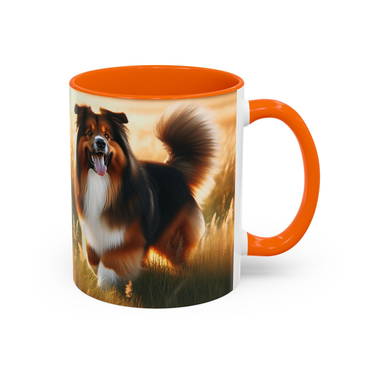 Bohemian Shepherd Accent Coffee Mug - Perfect Gift for Dog Lovers