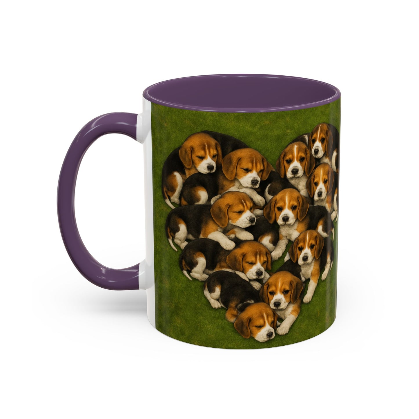 Beagle puppies Accent Coffee Mug - Perfect Gift for Dog Lovers