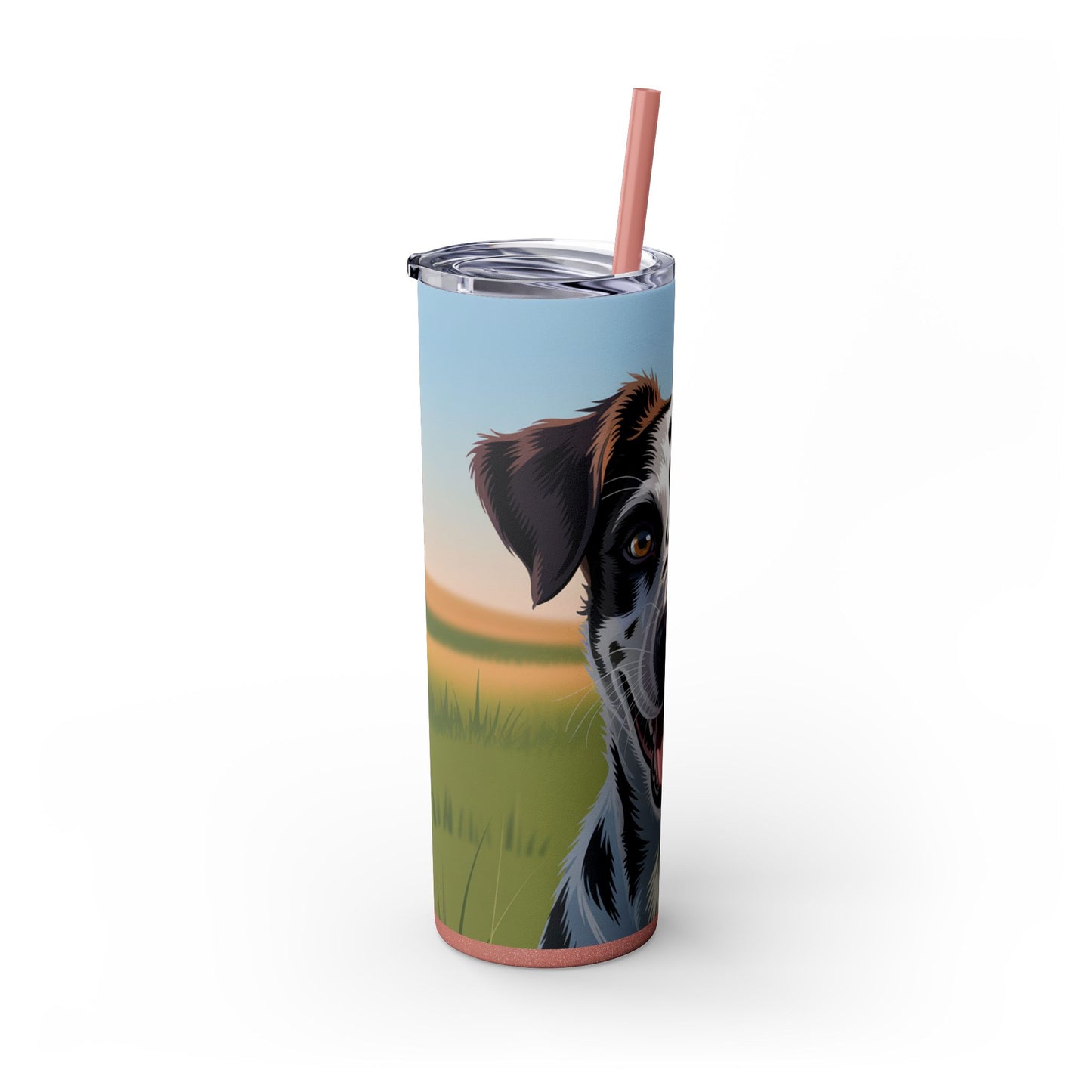 Telomian Skinny Tumbler with Straw, 20oz