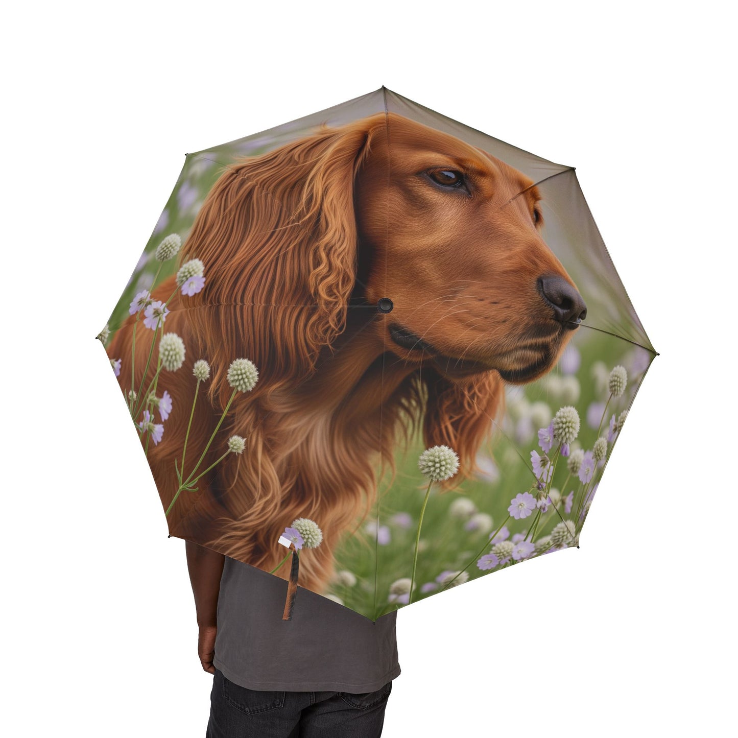 Sussex Spaniel Semi-Automatic Foldable Umbrella