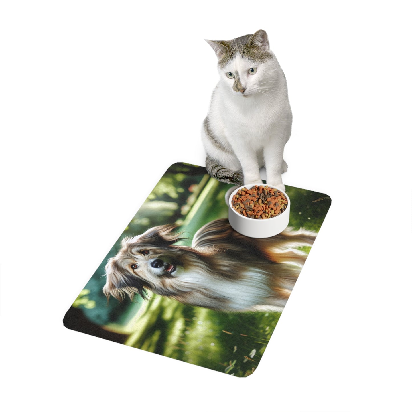 Pet Food Mat (12x18) - Pyrenean Shepherd