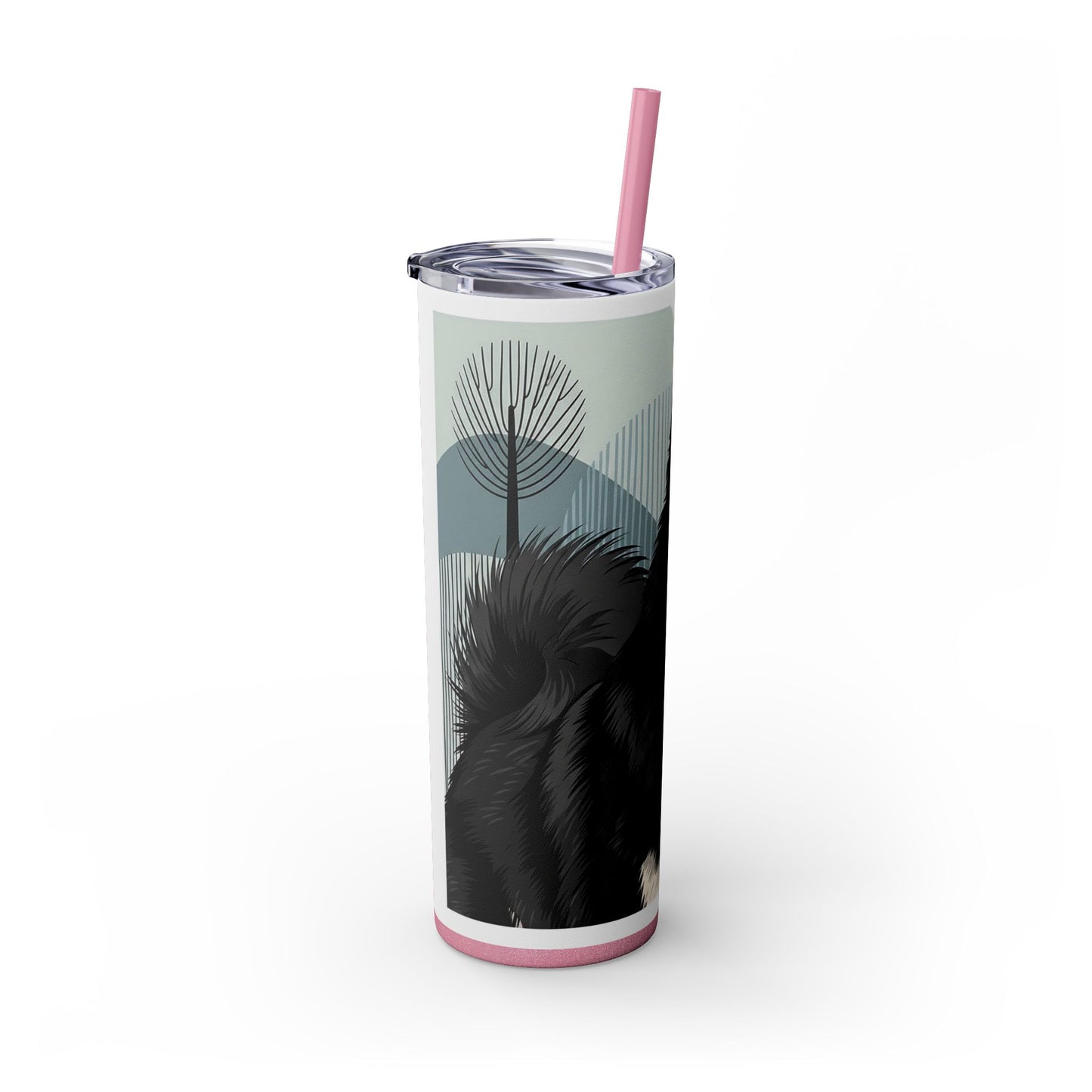 Swedish Lapphund Skinny Tumbler with Straw, 20oz