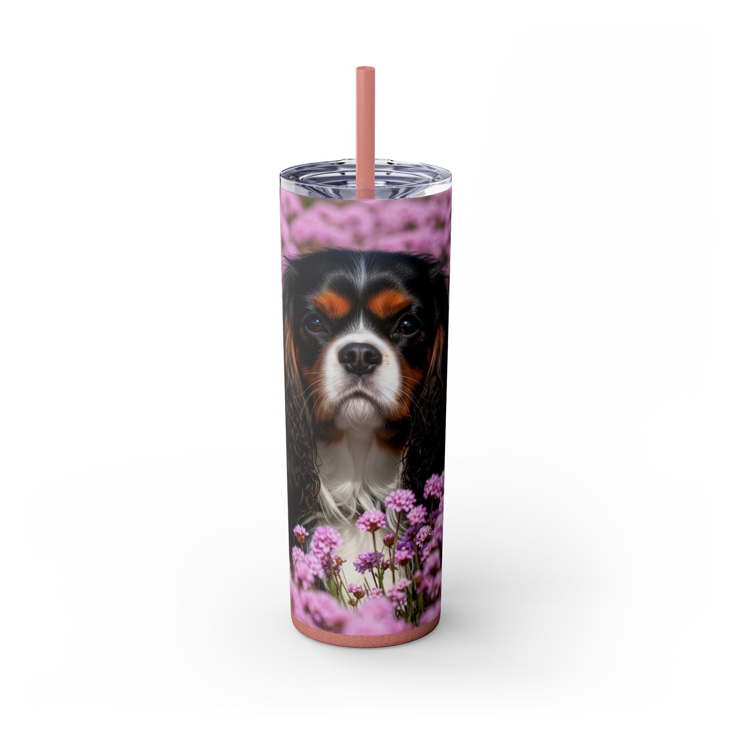 King Charles Spaniel Tumbler with Straw, 20oz