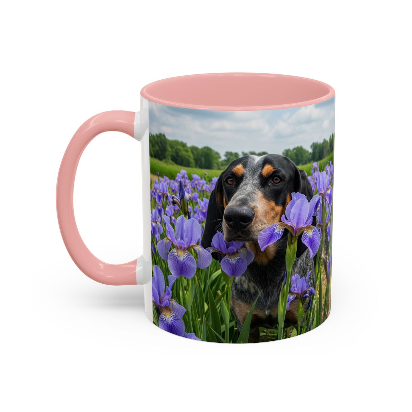 Bluetick Coonhound Accent Coffee Mug - Perfect Gift for Dog Lovers