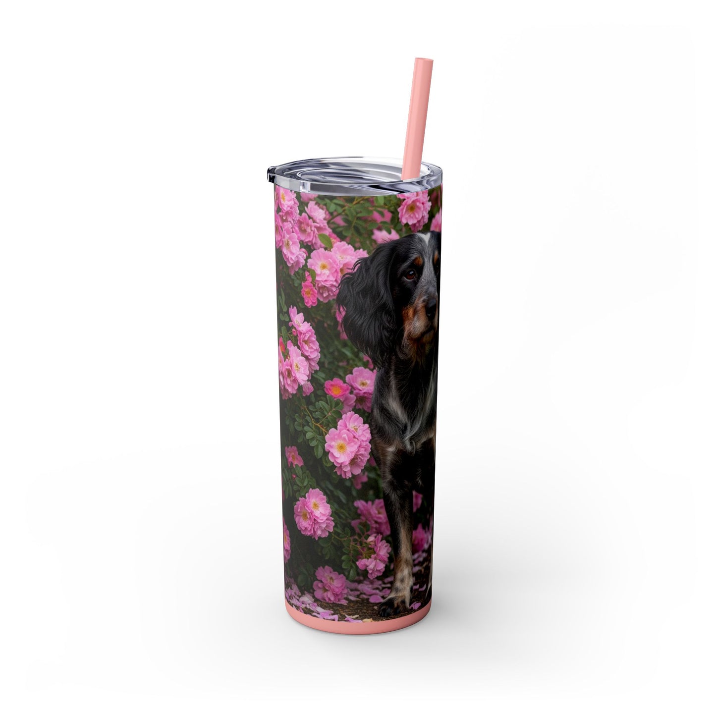 Blue Picardy Spaniel Tumbler with Straw, 20oz