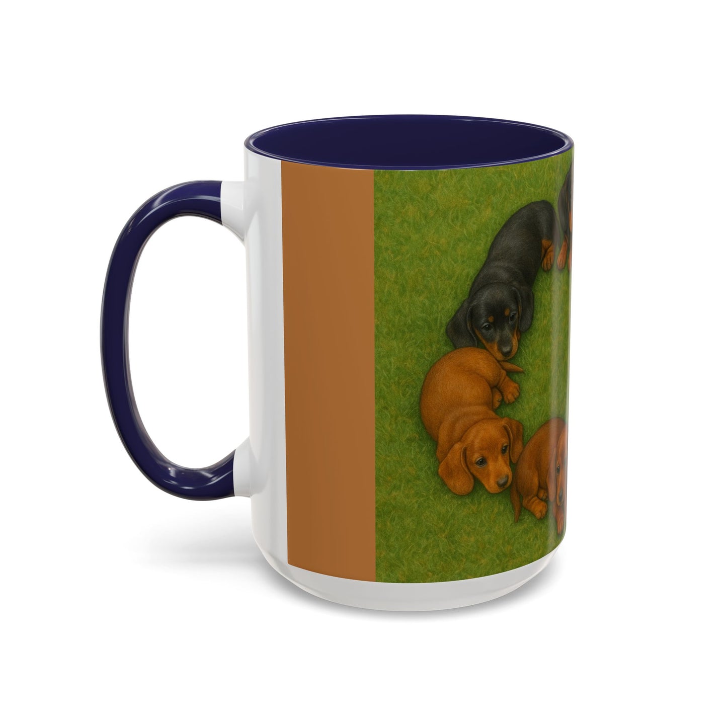 Dachshund puppies Accent Coffee Mug - Perfect Gift for Dog Lovers