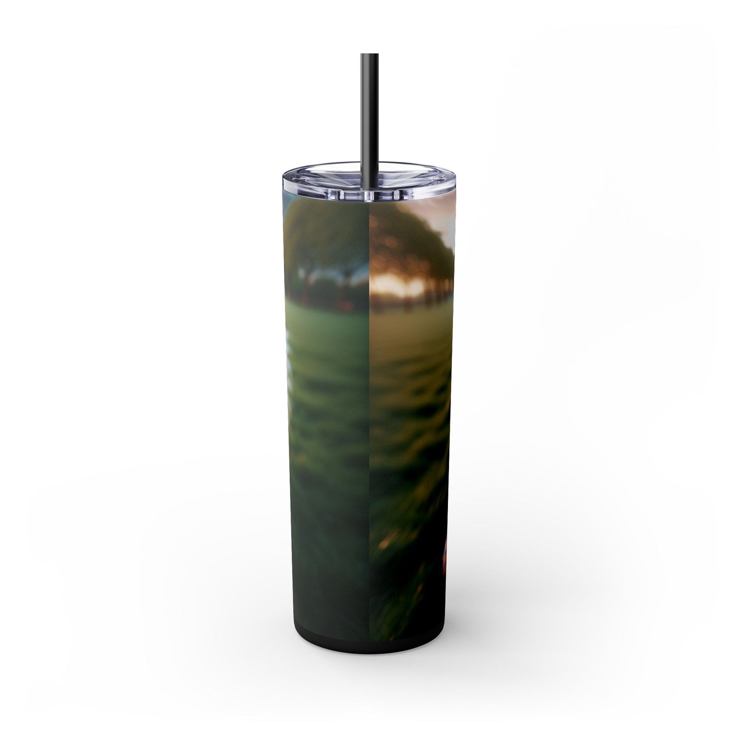 Brittany Dog Tumbler with Straw, 20oz