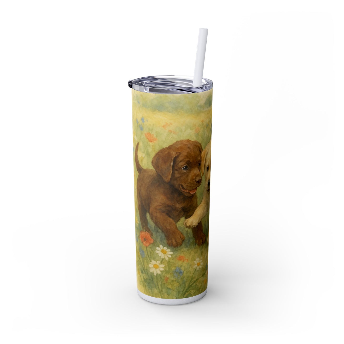 Labrador Retriever puppies Tumbler with Straw, 20oz