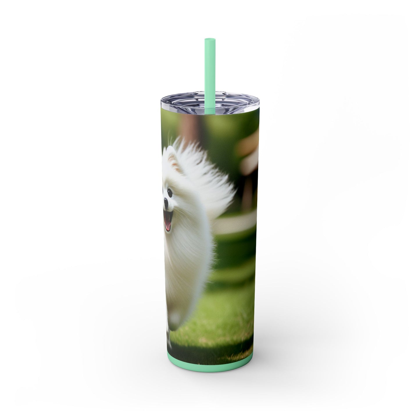 Japanese Spitz Tumbler with Straw, 20oz