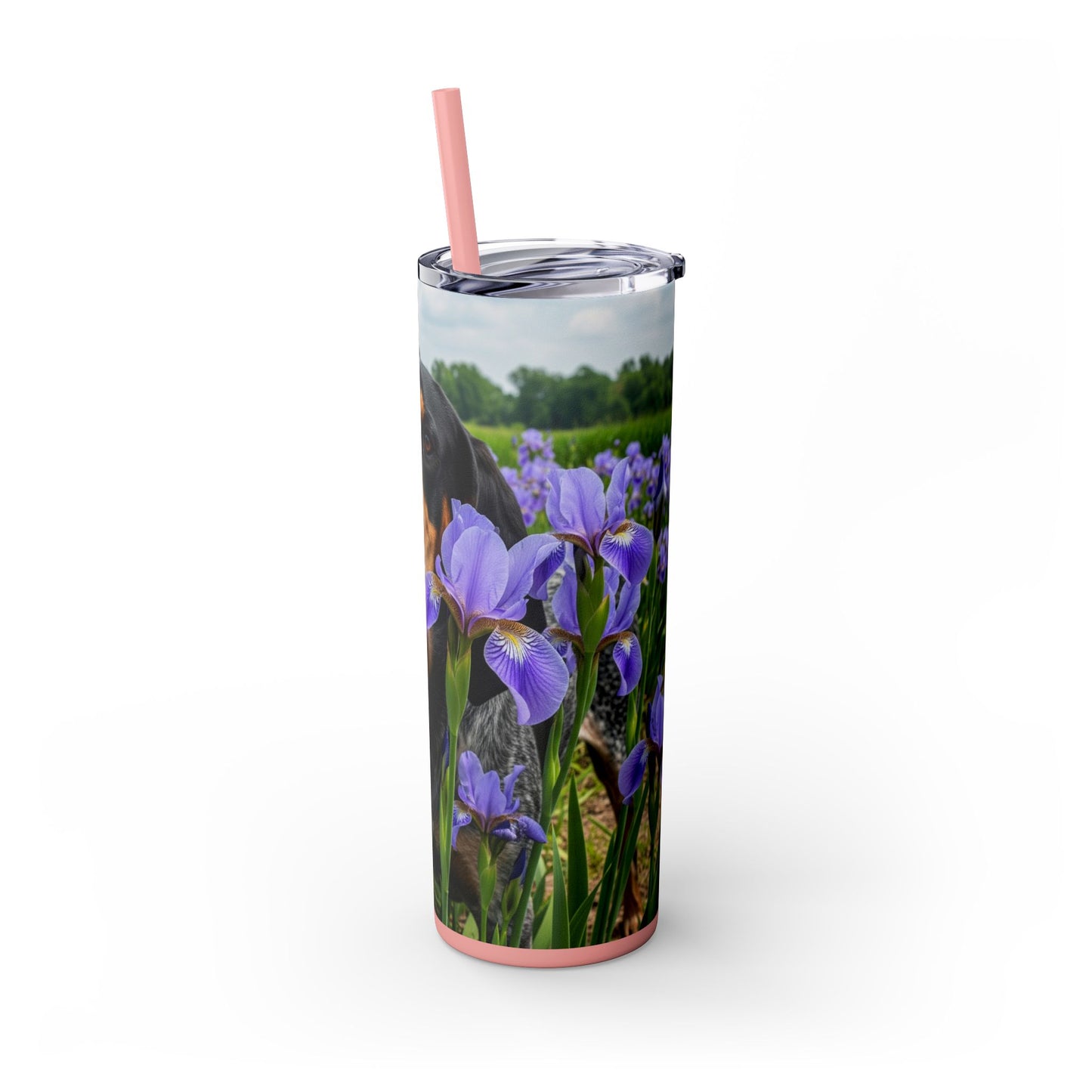 Bluetick Coonhound Tumbler with Straw, 20oz