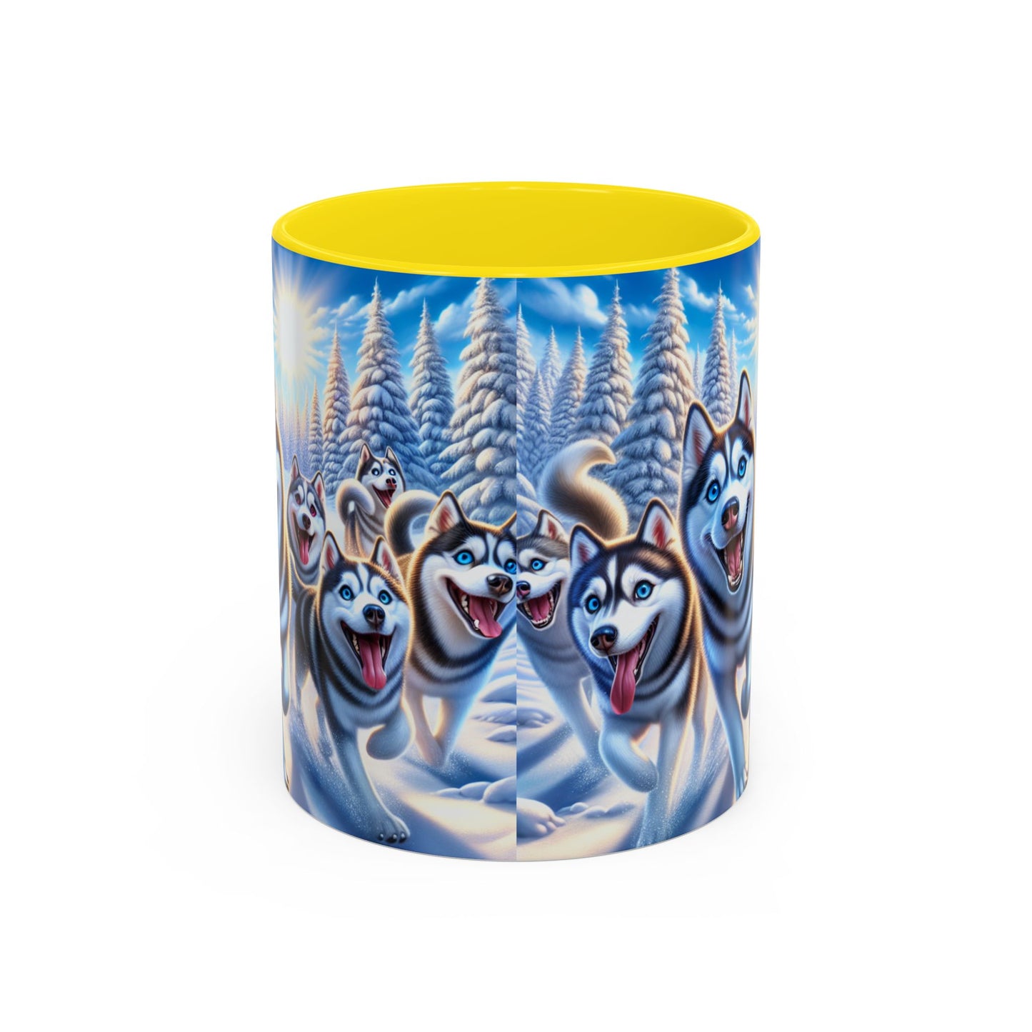Siberian Husky Accent Coffee Mug - Perfect Gift for Dog Lovers