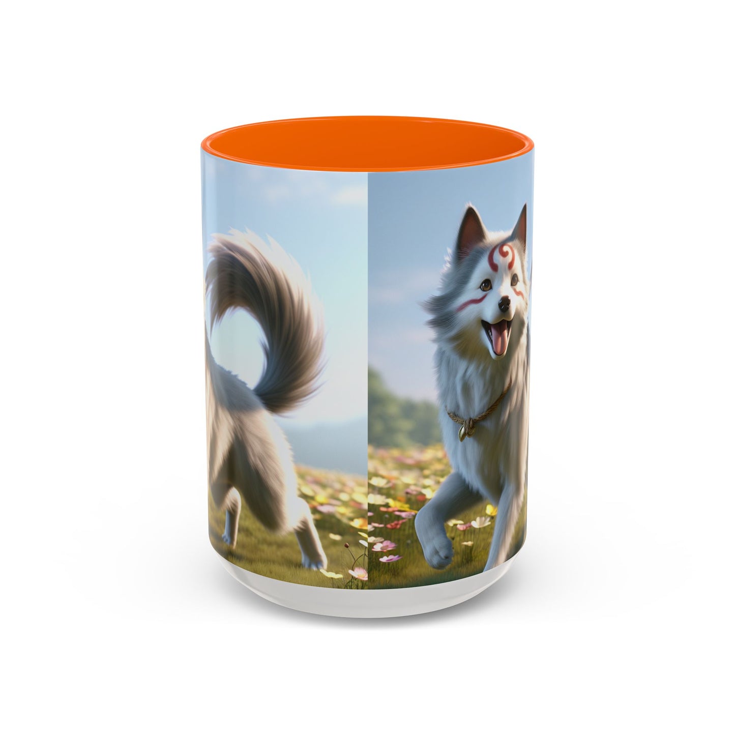 Cadabomb Okami Accent Coffee Mug - Perfect Gift for Dog Lovers