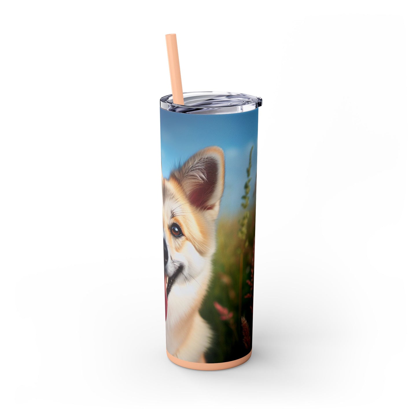 Canaan Dog Tumbler with Straw, 20oz