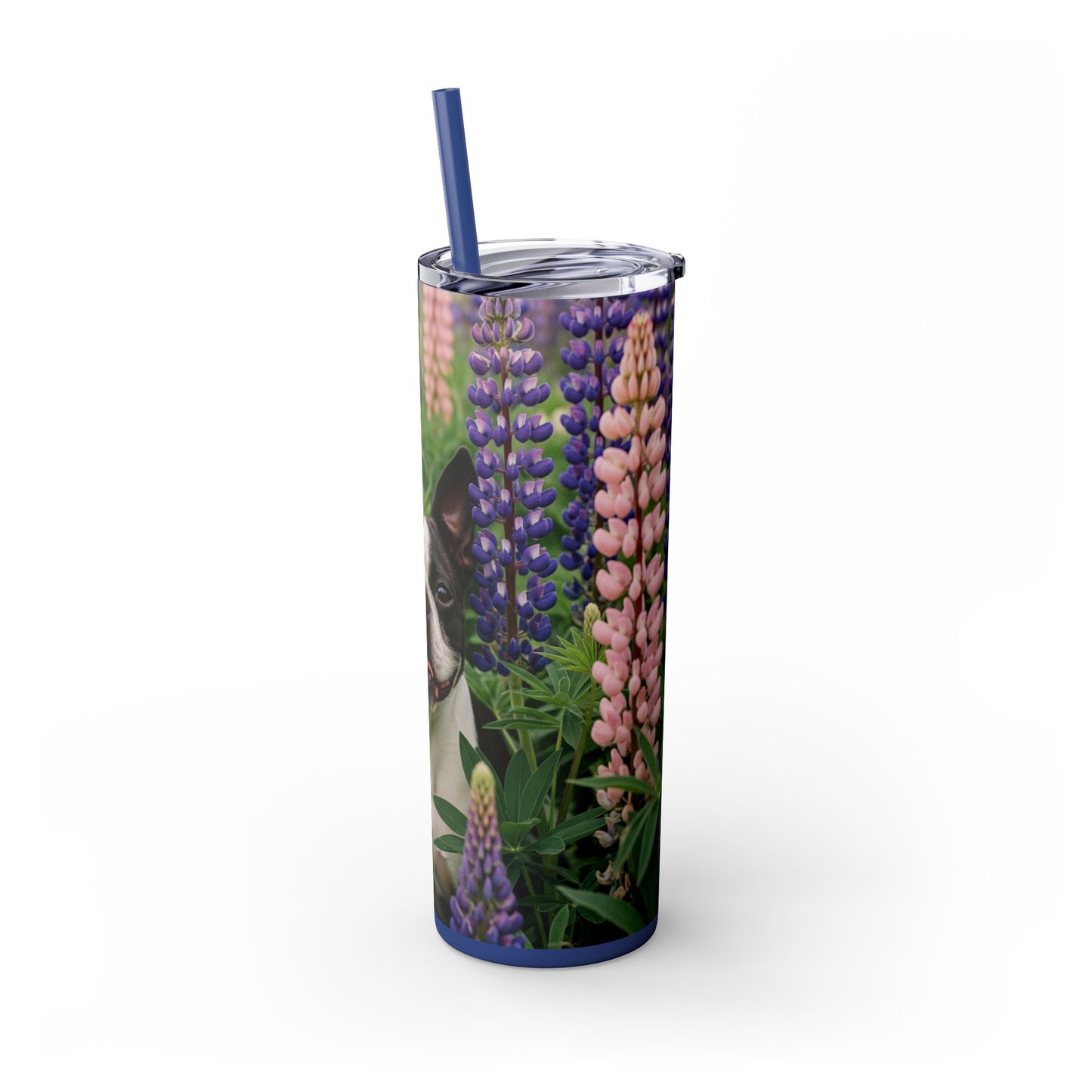 Boston Terrier Tumbler with Straw, 20oz