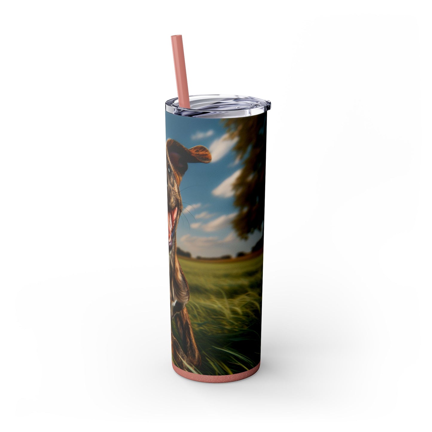 Treeing Tennessee Brindle Tumbler with Straw, 20oz