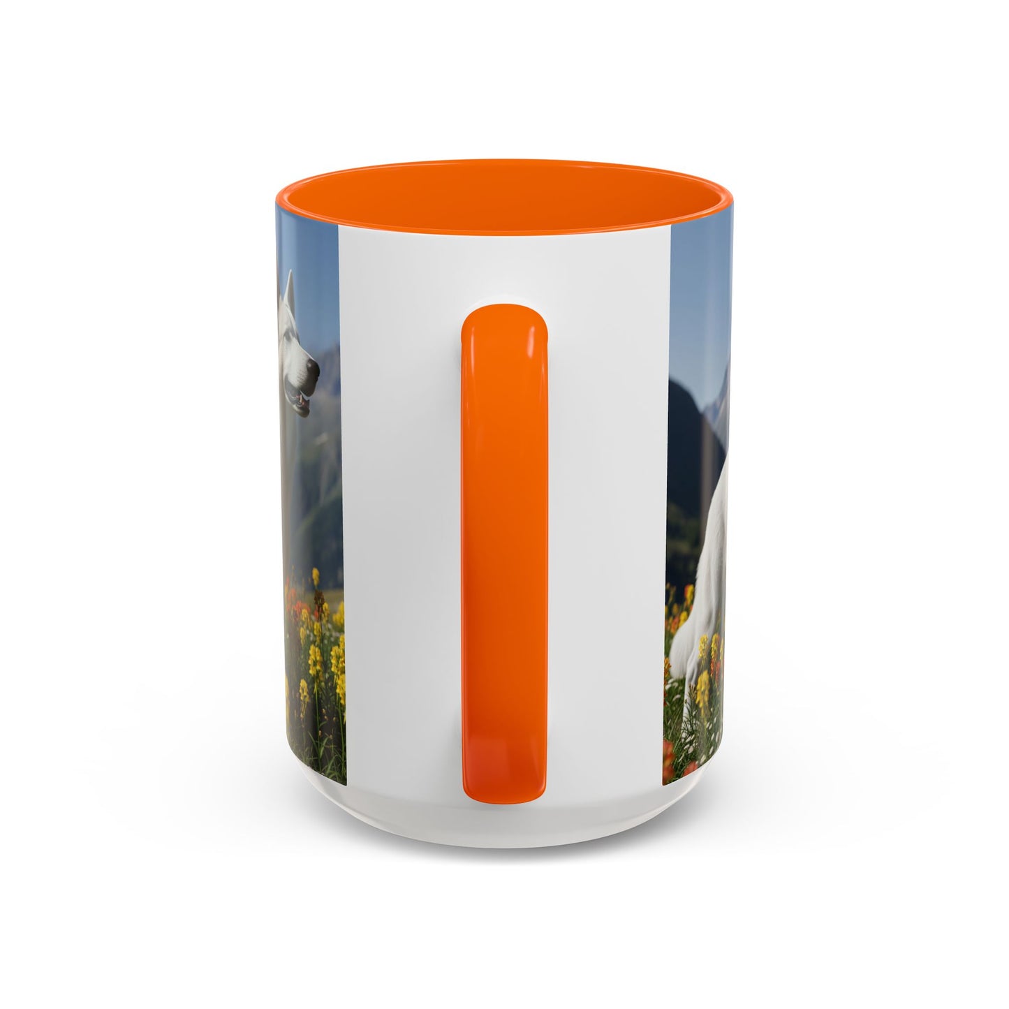 White Swiss Shepherd Dog Accent Coffee Mug - Perfect Gift for Dog Lovers