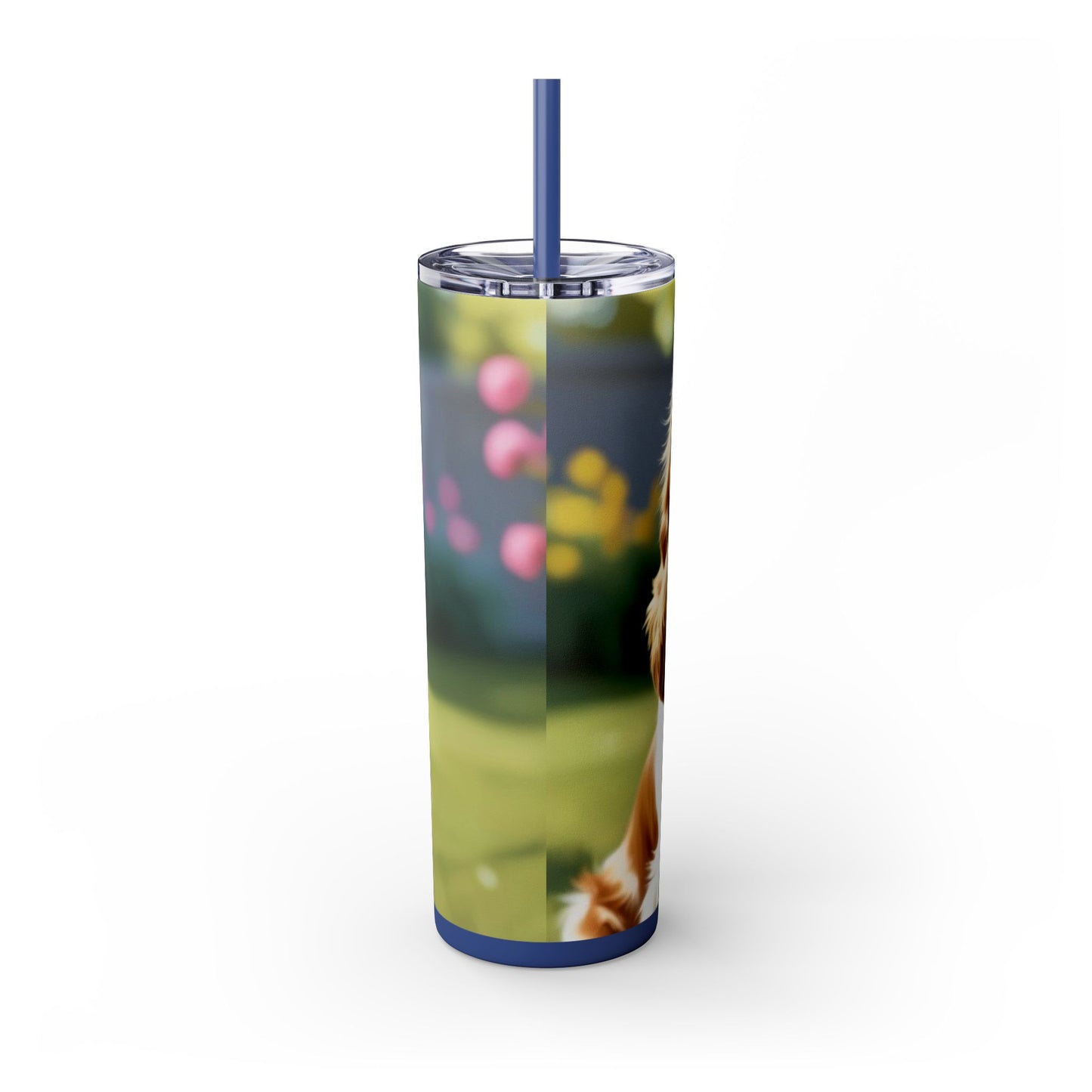 King Charles Spaniel Tumbler with Straw, 20oz