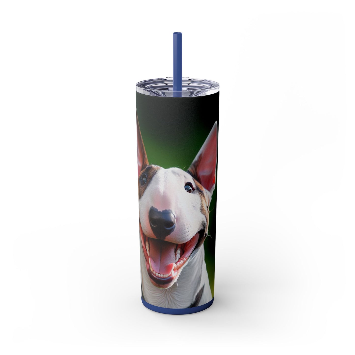 Bull Terrier Tumbler with Straw, 20oz