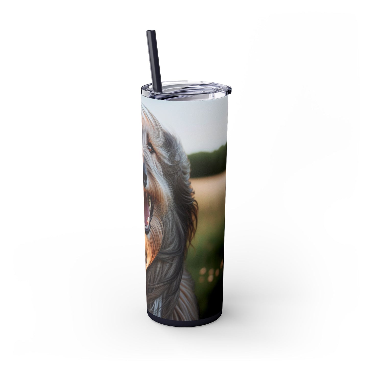 Scottish Deerhound Tumbler with Straw, 20oz
