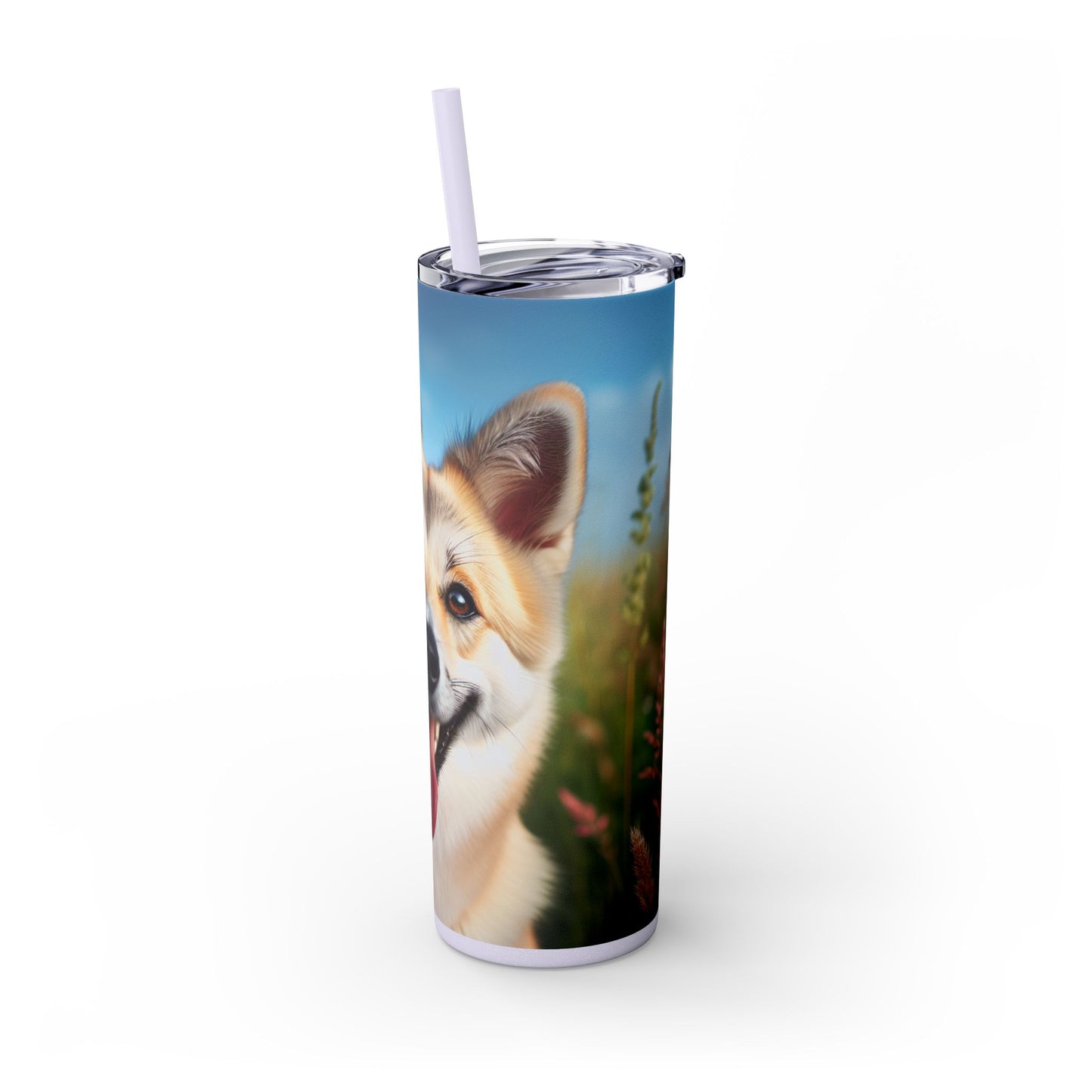 Canaan Dog Tumbler with Straw, 20oz