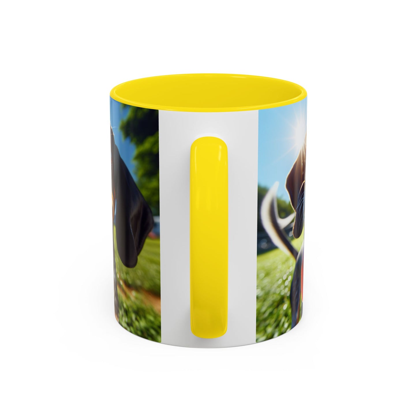 Bluetick Coonhound Accent Coffee Mug - Perfect Gift for Dog Lovers