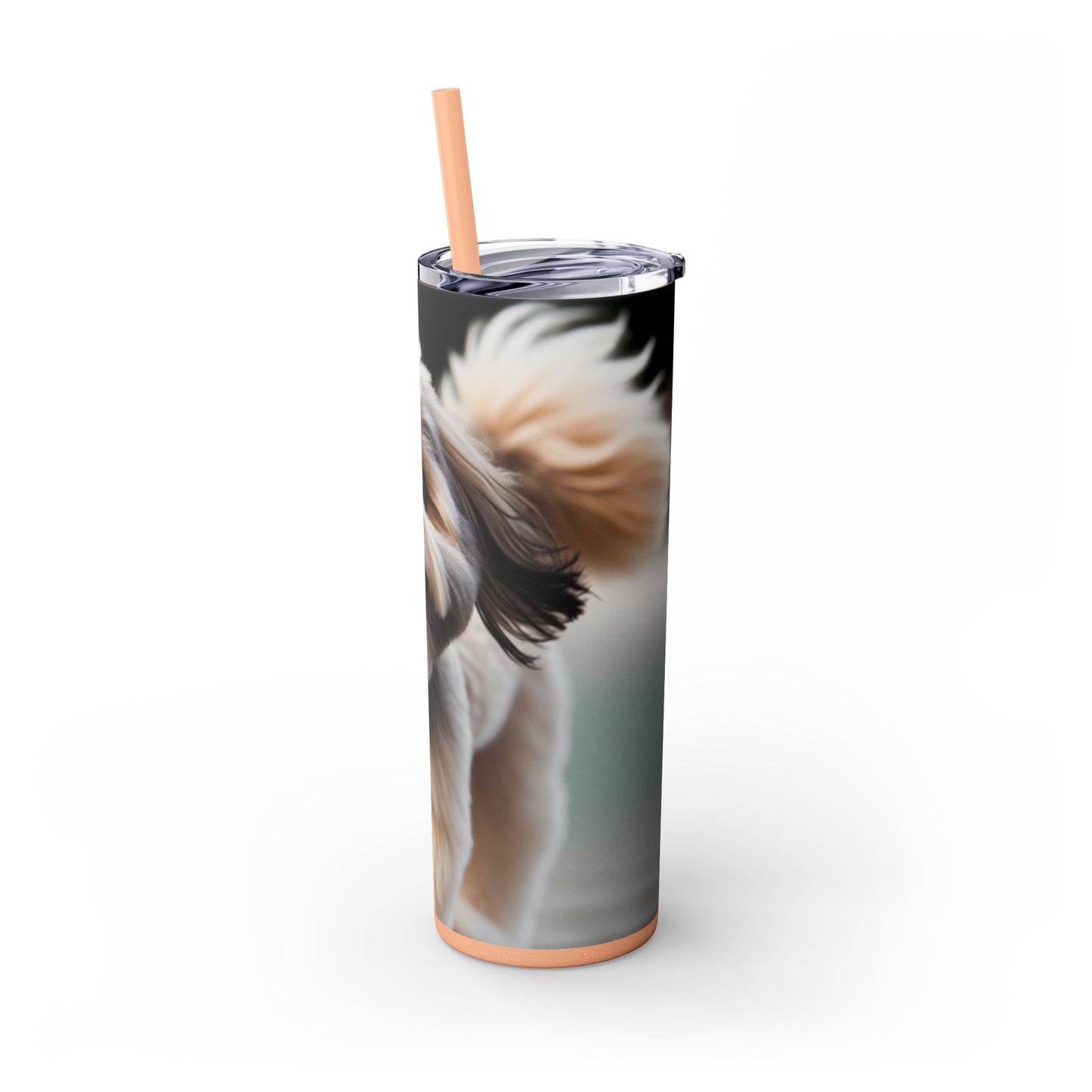 Lowchen Tumbler with Straw, 20oz