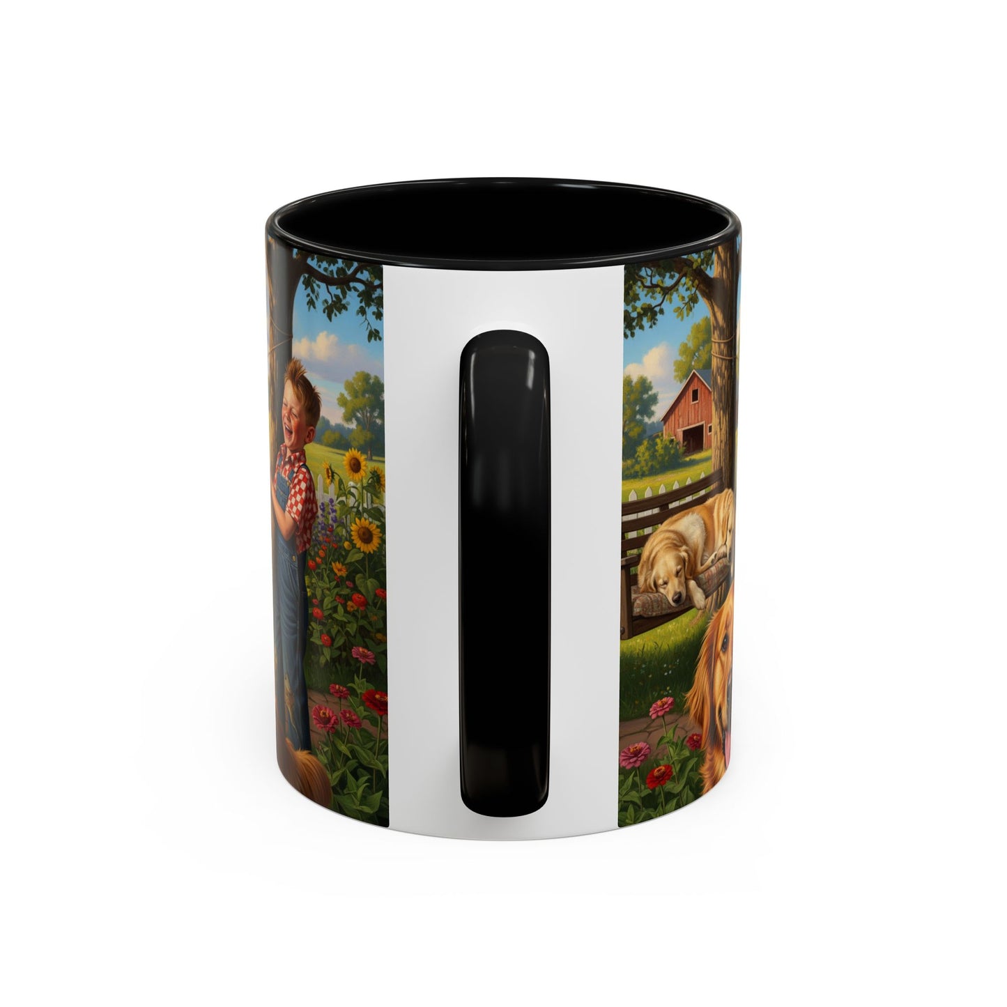 Golden Retriever Accent Coffee Mug - Perfect Gift for Dog Lovers