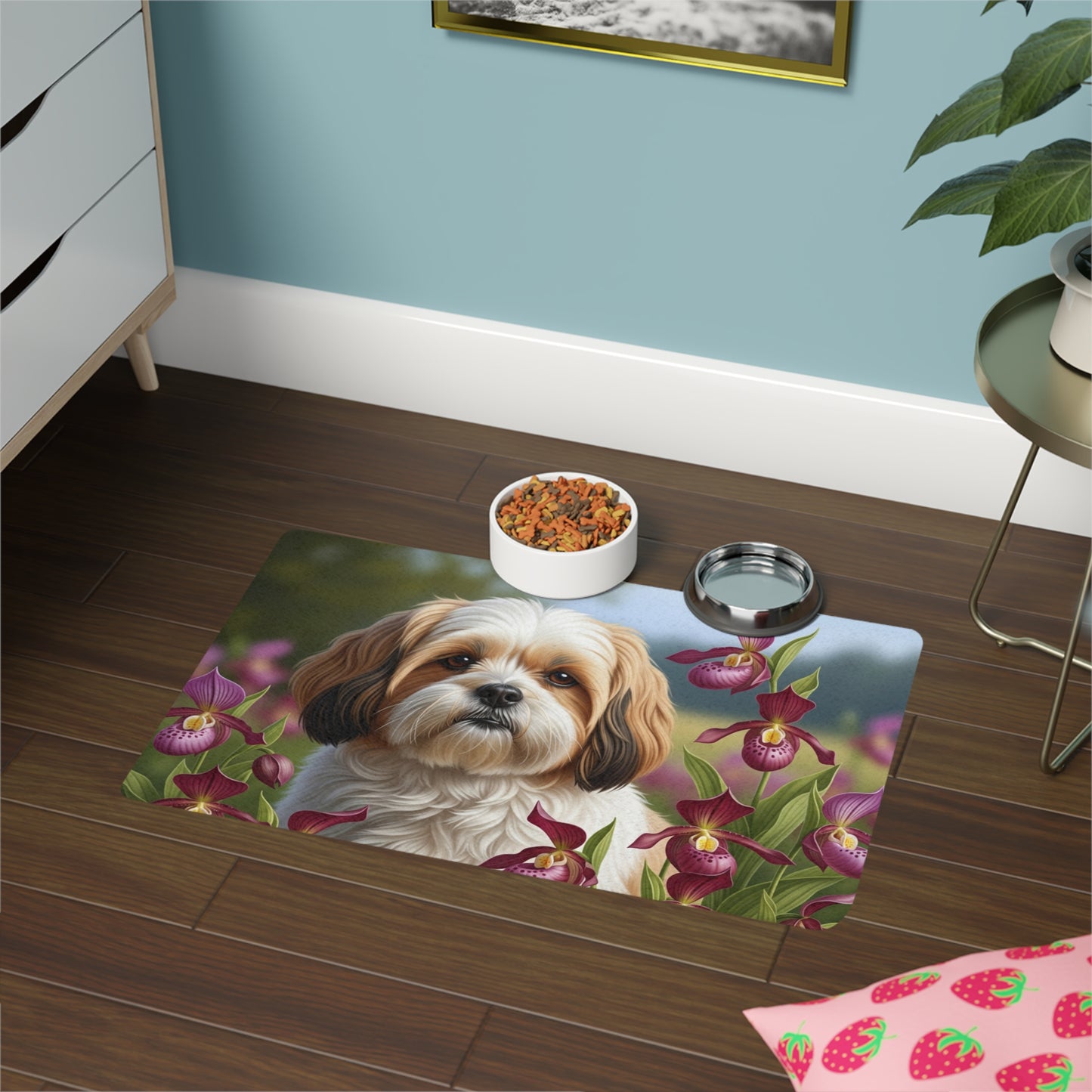 Pet Food Mat (12x18) - Lhasa Apso
