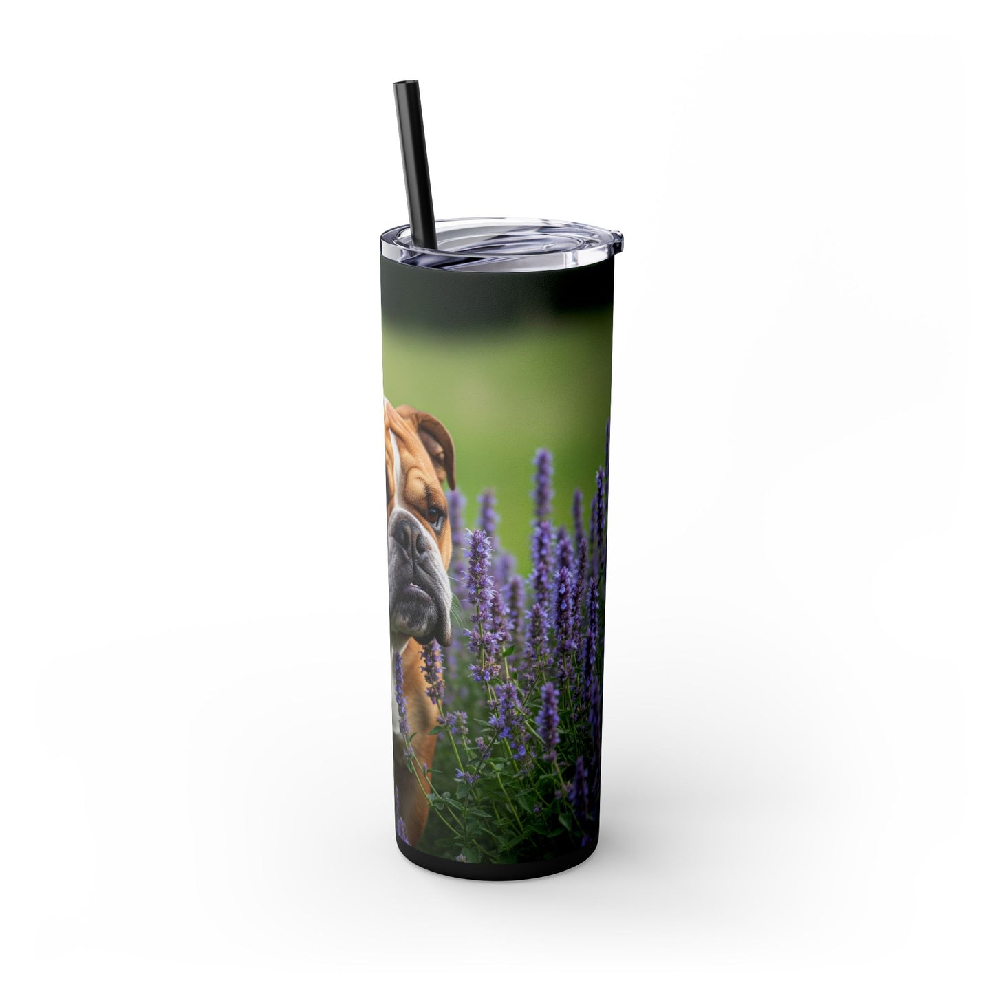British Bulldog Tumbler with Straw, 20oz
